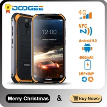 DOOGEE S40 Прочный Android 9,0 мобильный телефон 5,5 дюйма Дисплей 4650 мА/ч, MT6739 4 ядра, 3 Гб оперативной памяти, Оперативная память 32GB Встроенная память 8.0MP IP68/IP69K 4GNetwork