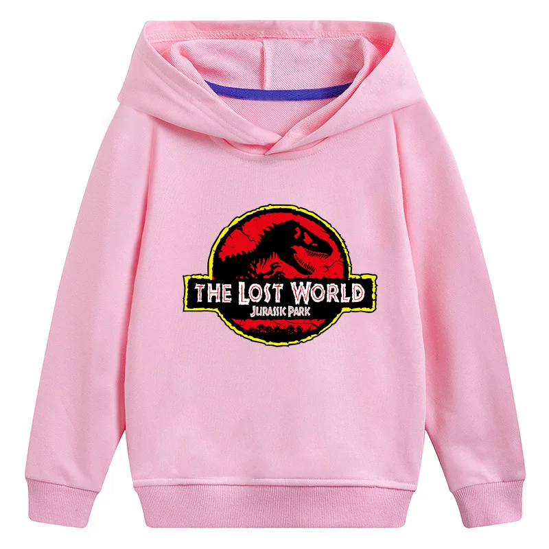 Jurassic Park/World Dinosaur Kids Hooded Hoodies Girls Clothes Casual Cool Children Sweatshirts Baby Pullover Tops,KMT5443 new children's hoodies