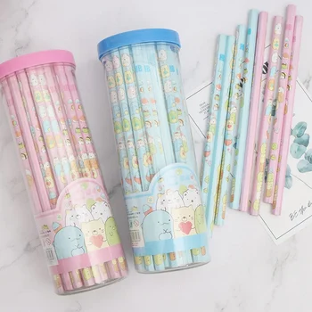 

50pcs/set Anime Demon Slayer Sumikkogurashi Environmental Wood Writing Pencil School Office Pencil Cartoon Style Children's Gift