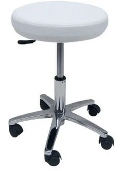 

Stool WORK 2, Chrome, gas, upholstered similpiel black or white