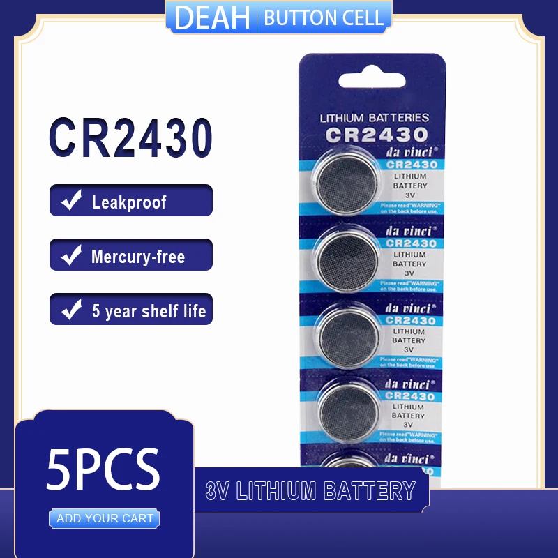 5 шт./лот CR2430 литиевая батарея 3В CR 2430 DL2430 BR2430 ECR2430 для часов компьютера калькулятор управления игрушки кнопки батареи 5 шт./лот CR2430 литиевая батарея 3В CR 2430 DL2430 BR2430 ECR2430 для часов компьютера калькулятор управления игрушки кнопки батареи
