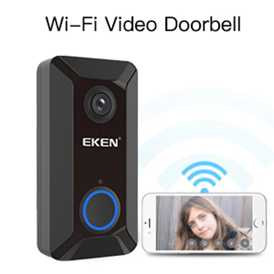 Умный дверной звонок EKEN V6 Wi Fi 720P|Дверной звонок| |