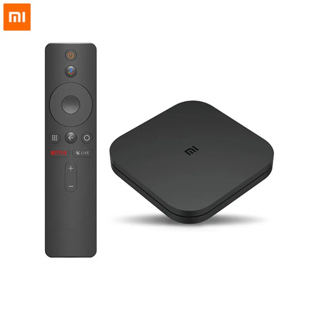 

Mi Box S Xiaomi 4K Ultra HD Android TV With Google Voice Assistant Direct Remote Streaming Media Player Set Top Box