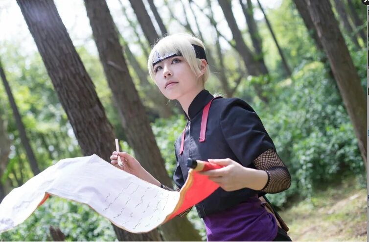 Anime Naruto Cosplay Yamanaka Inojin Costume Custom Made Outfit Christmas Halloween Costumes for Men Women Adult
