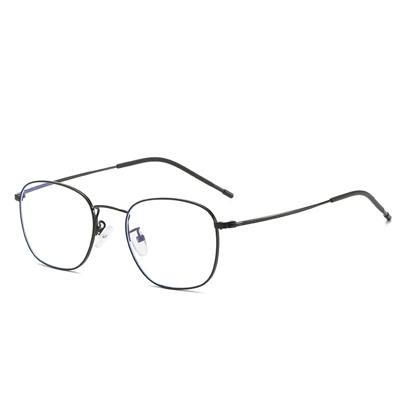 

New Flat Mirror Retro Metal Anti-Blu-ray Computer Glasses Kick-off Frame Can Be Equipped with Proximity Glasses