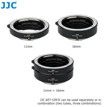 JJC RF Mount Messa A Fuoco Automatica Macro Tubo di Prolunga Set per Canon EOS R5 R6 RP R Full Frame Fotocamera Mirrorless E Canon RF Mount Lenti