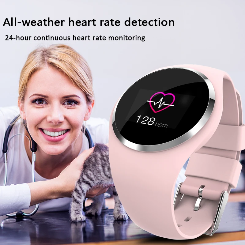 

LIGE 2020 New Fashion Smart Watch Women Physiological Reminder Heart Rate Blood Pressure Monitor Sport Watches For Android IOS