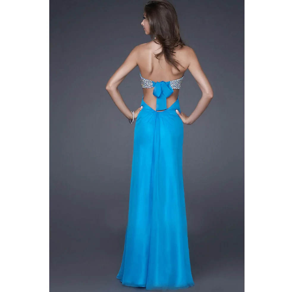EBay Amazon AliExpress Foreign Trade Hot Selling Ball Formal Dress Wrap-around Naked Shoulder Slit Irregular Elegant Dress