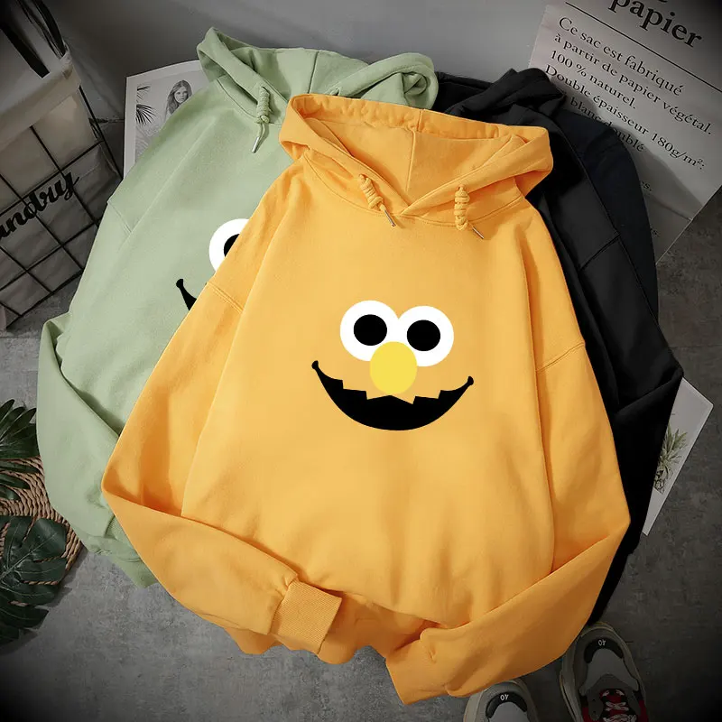 

Xiaomi Series Plus Velvet Padded Hooded Winter Sweater Letter CartoonA Pair of Old Hats and Thickened Wei Clothes Women