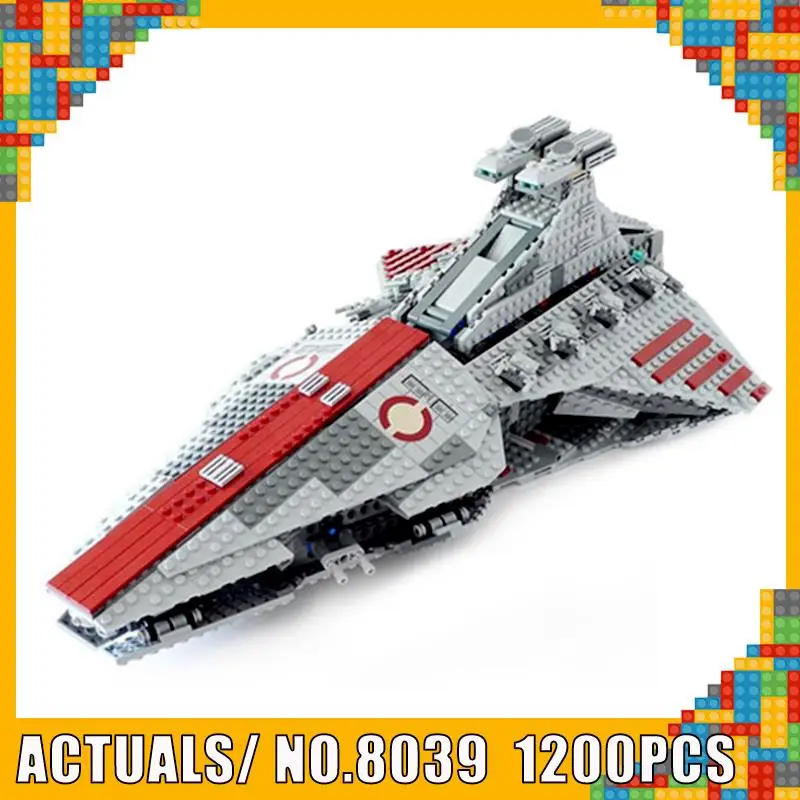 

New Style Blocks 05042 Venator Class Republic Attack Cruiser Compatible Star Series 8039 Building Bricks Educational Toys Gifts