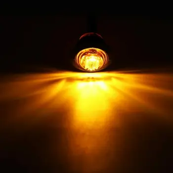

Truck Side Trailer Marker Round Bullet Lamp Amber/Red/White 12V Accesory