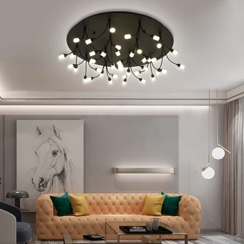 

63W 81W 126W Ceiling Lights Acrylic Surface Mount Flush Modern LED Panel Light For Living Room Restaurant Bedroom Ceiling Lamp