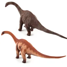 Большой бронтозавр Парк Юрского периода игрушка-динозавр, мягкие ПВХ фигурки, ручная роспись, модель животного, коллекция игрушек для детей, подарок