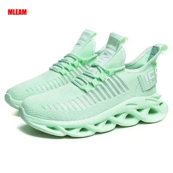 

New Men Lightweight Blade Running Shoes Casual Breathable Comfortable Lack Up Mesh Sneakers Walking Gym Shoes zapatillas hombre