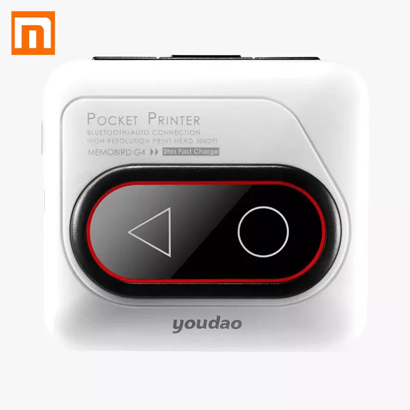 Карманный принтер Xiaomi Youdao портативный мини-термопринтер Bluetooth HD 306 точек/дюйм мини беспроводной термальный фотопринтер
