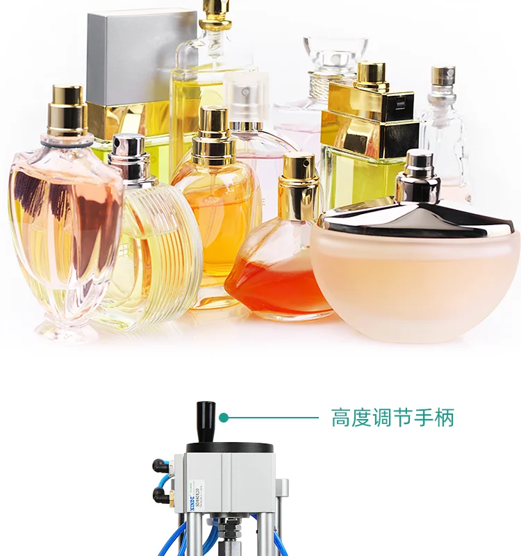 WTONG crimping machine for perfume bottle capping machine bottle pneumatic crimper