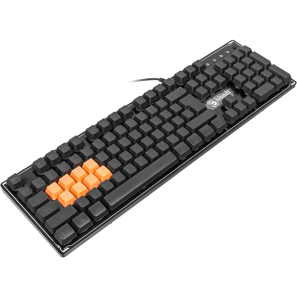 Клавиатура A4 Bloody B3370R черный USB Multimedia for gamer LED