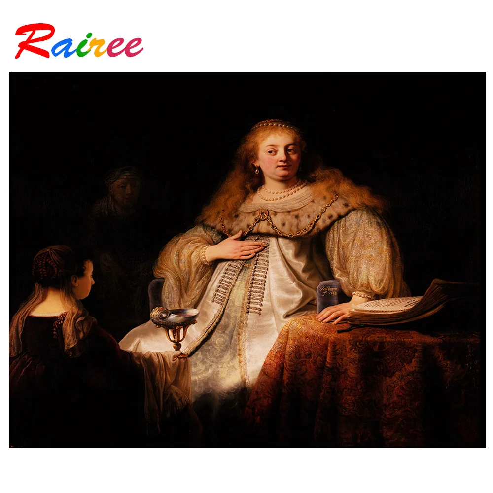 Классическая картина Rembrandt Луна богини Артемис 5D Бриллиантовая вышивка DIY наборы