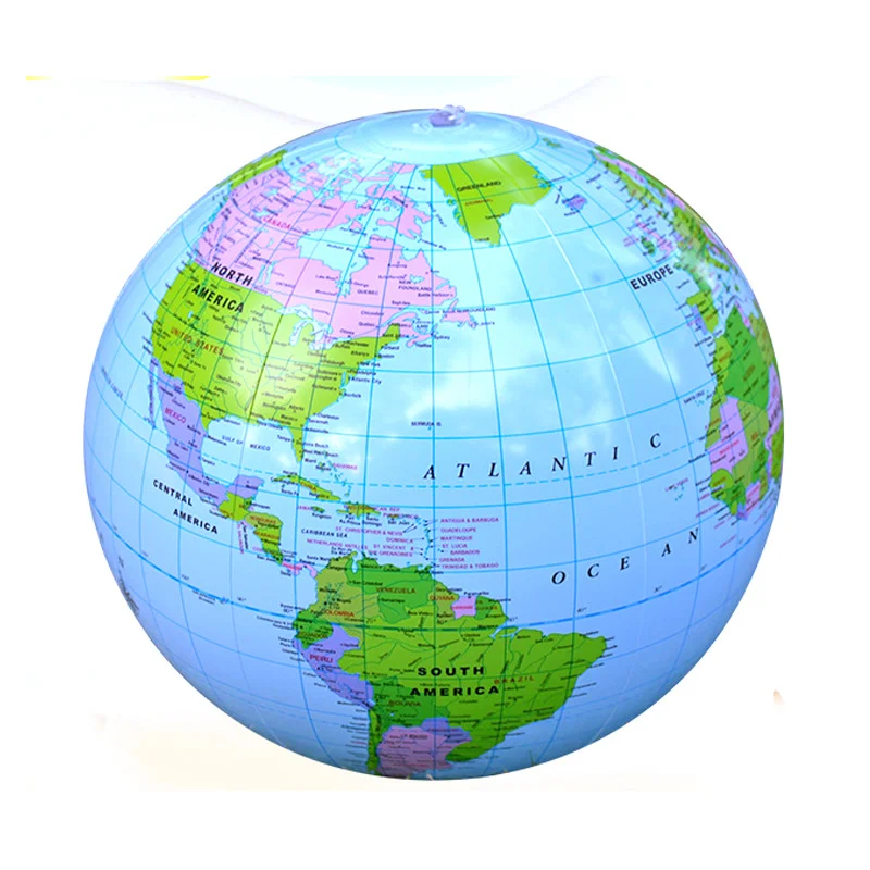 30cm Inflatable World Globe Earth Map Ball Pvc Ocean Globe Model For