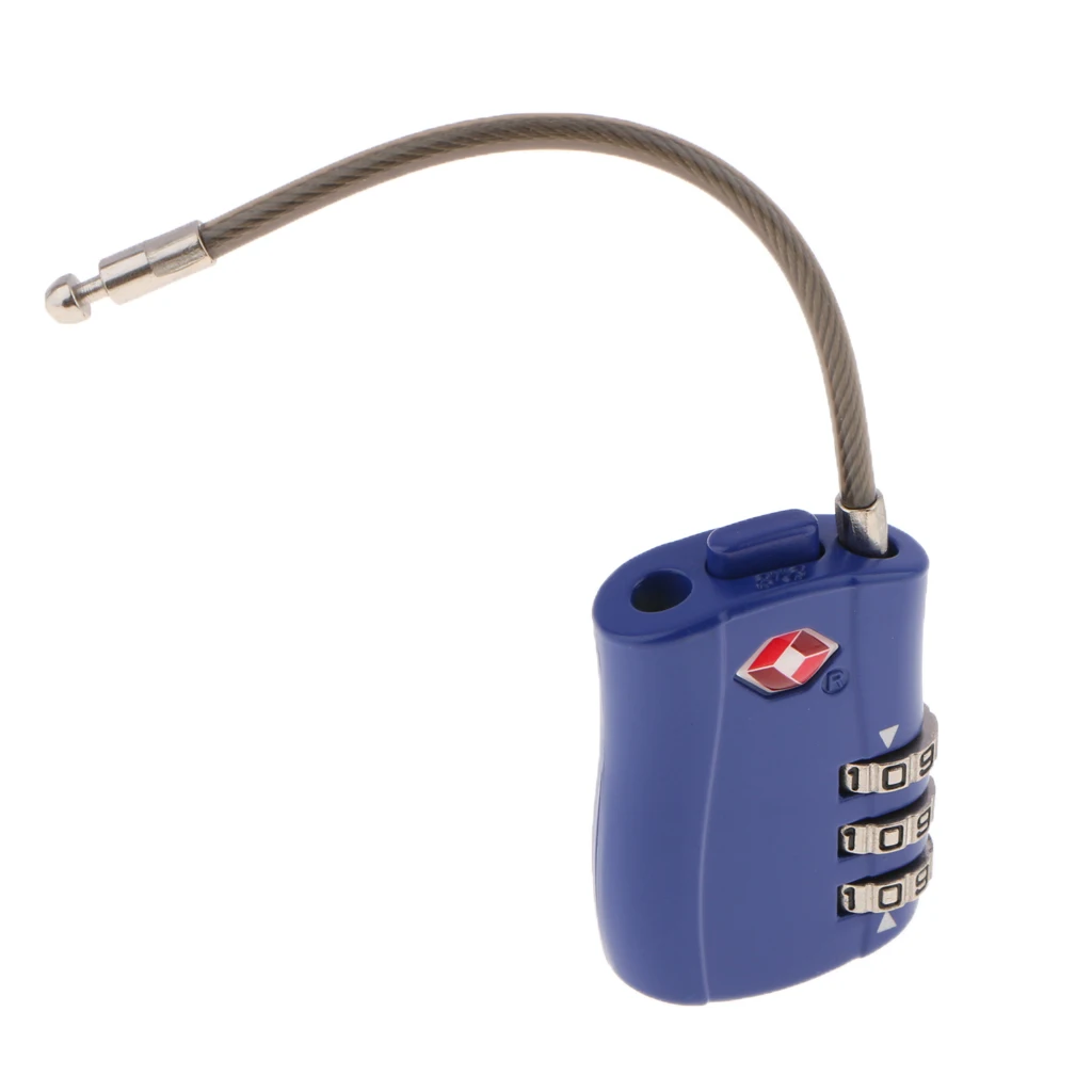 3 Digit Combination Lock Luggage Suitcase Padlock Password Reset Metal Code Lock Mini Coded Keyed Anti-Theft 