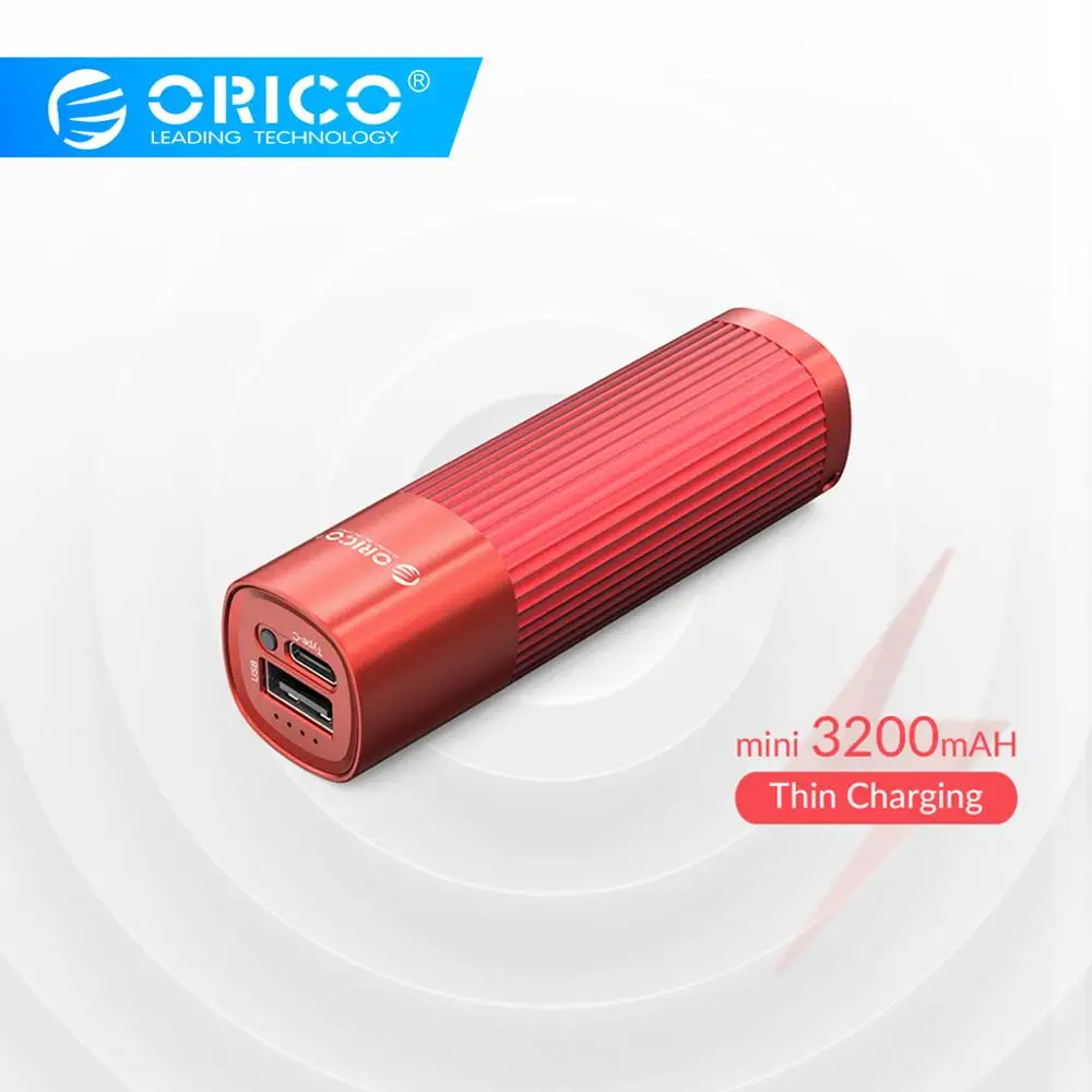 

ORICO mini Woman Powerbank 3200mah Portable Fast Charging 5V 2A Phone Charger for iphone 8 8S XS MAX xiaomi 9 OPPO Find X