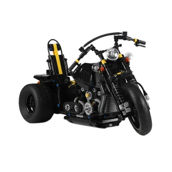 

853PCS AssembledLocomotive Heavy Tricycle Model Building Blocks Educational Toy Car