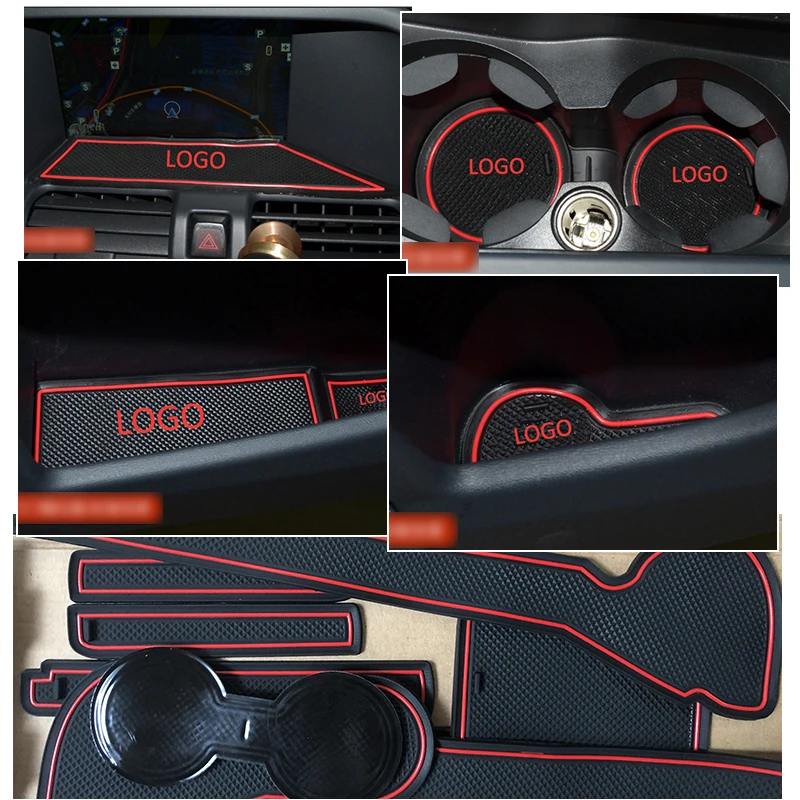 Противоскользящий коврик для Volvo XC90- MK2 2 D4 D5 D6 T5 T6 T8 XC90 аксессуары ворота слот подставка анти-Грязная дверь паз коврик автомобиля