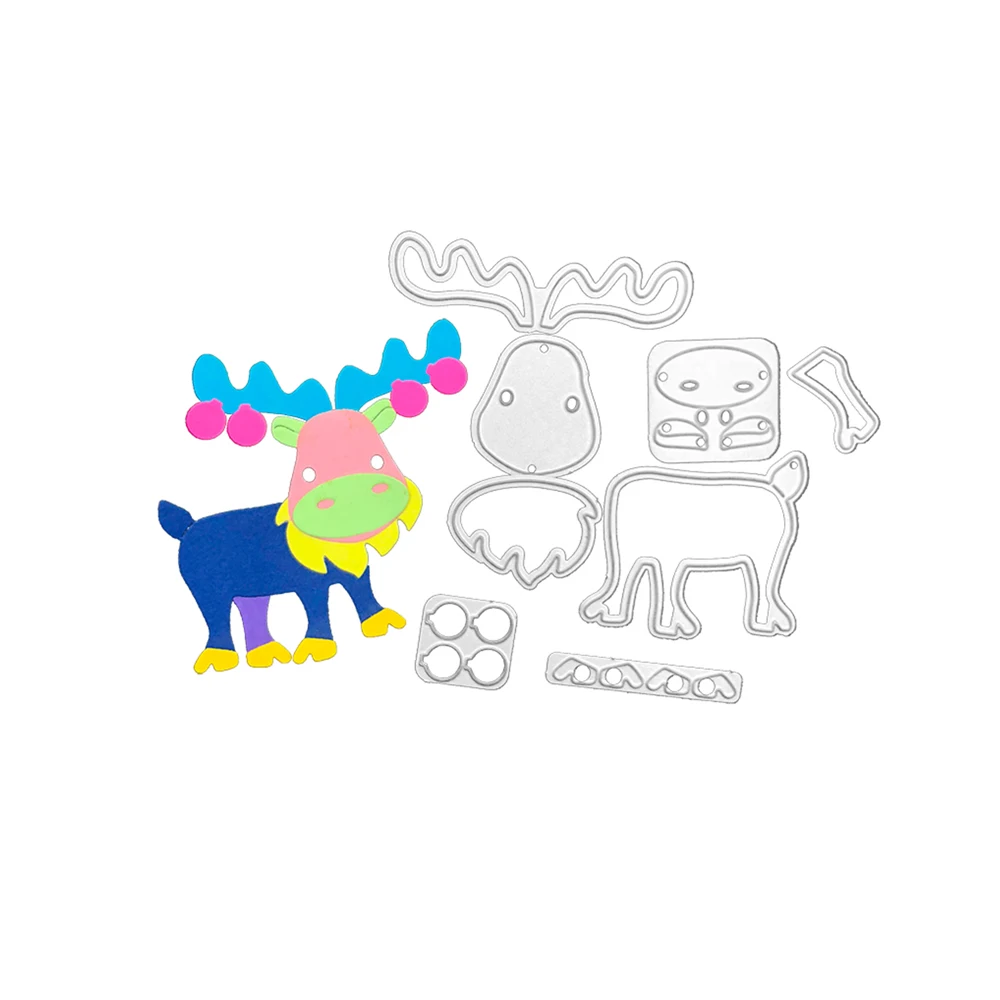 

Julyarts Elk Moldes новые Вырубные штампы для 2021 г. Для изготовления открыток Сделай Сам Скрапбукинг кардсток высечка трафарет