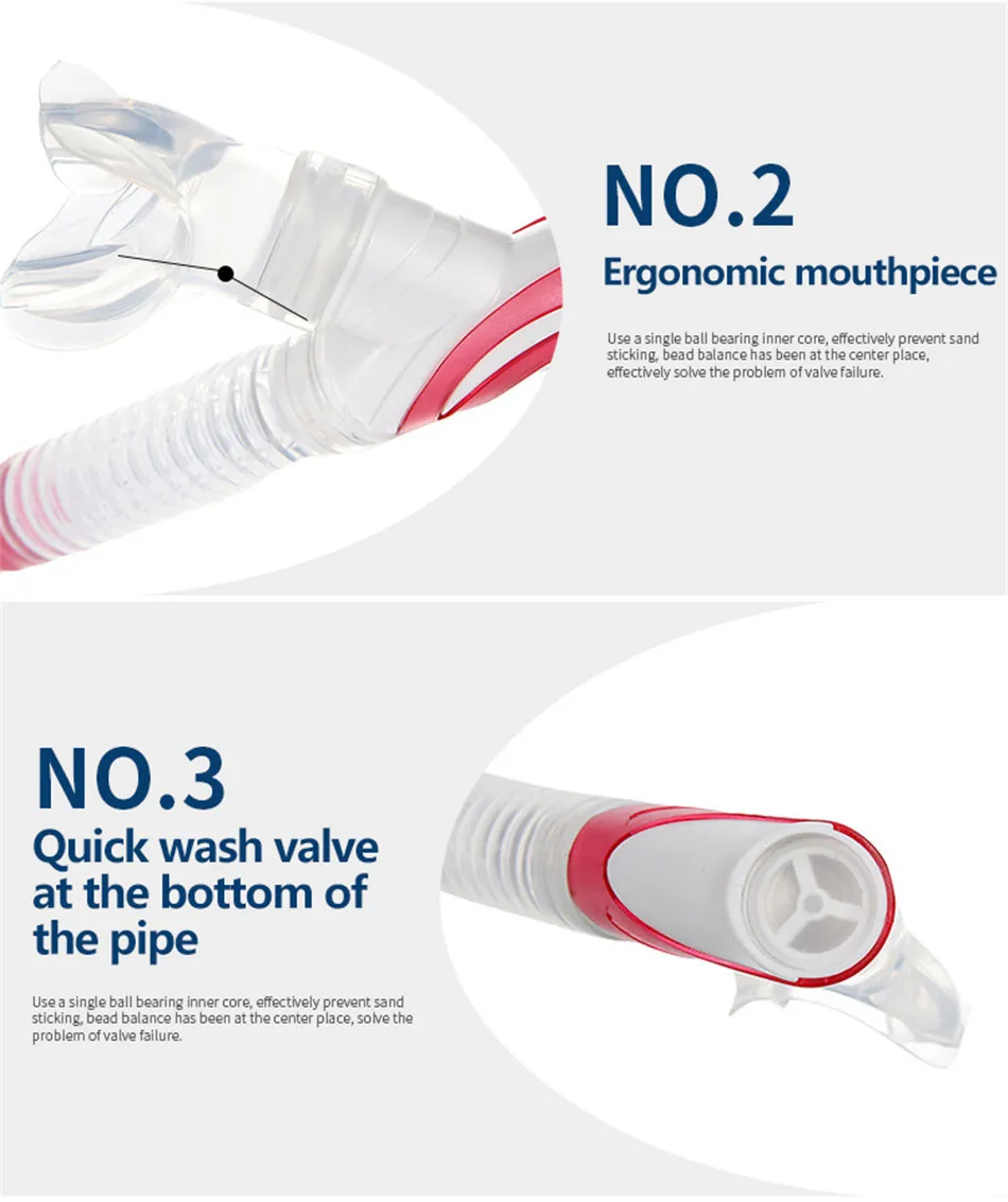 Professional Diving Goggles Full Dry Snorkel Set Scuba Diving Snorkeling Silicone Diving Goggles Snorkel Goggles Swimming Pool