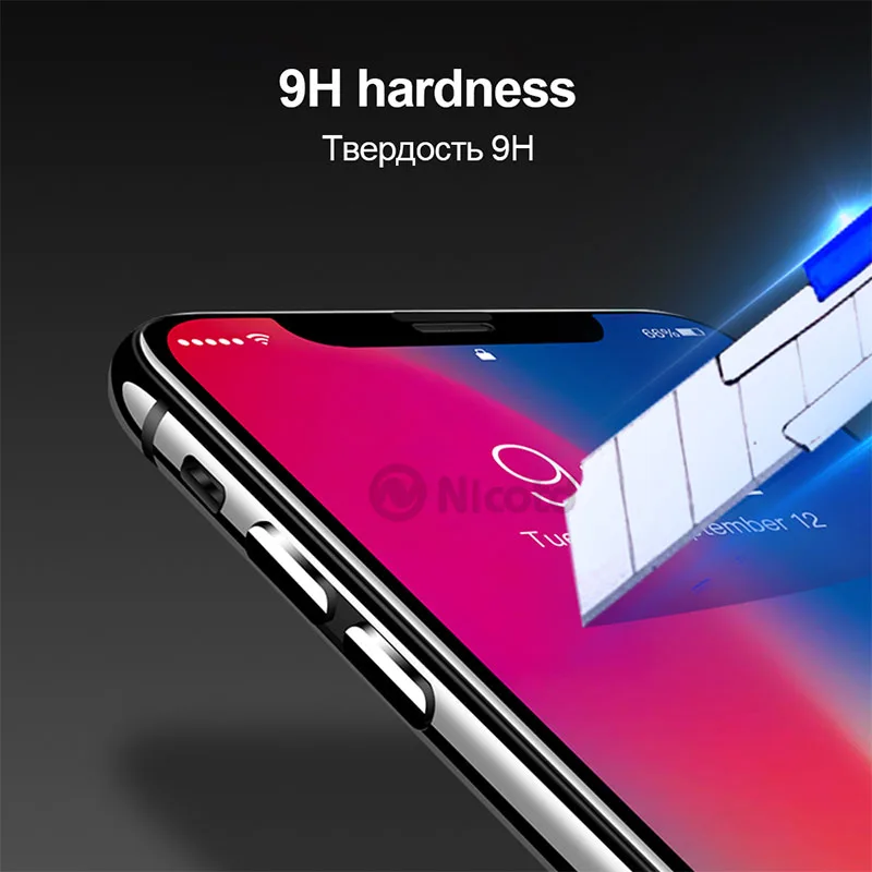 Für iPhone XR XS MAX 20D Schutz Gehärtetem Glas Für iPhone X XS MAX XR Voll Display-schutzfolie Fil