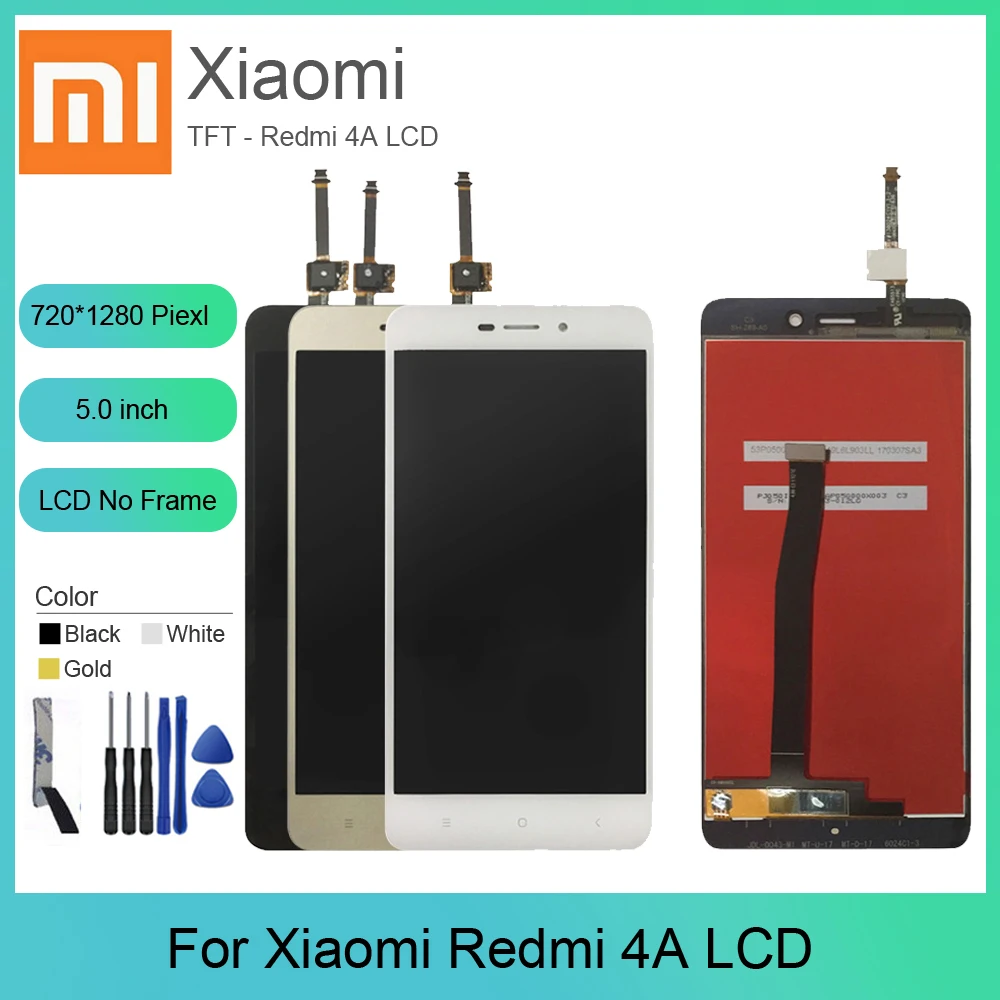 Запасные части сенсорный экран для Xiaomi Redmi 4A ЖК-дисплей дигитайзер сборка + сенсор