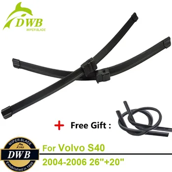 

2PCS ECO Wiper Blades for Volvo S40 2004-2006 26"+20", Free Gift 2Pcs Rubbers, Expert Fit Windshield Wipers