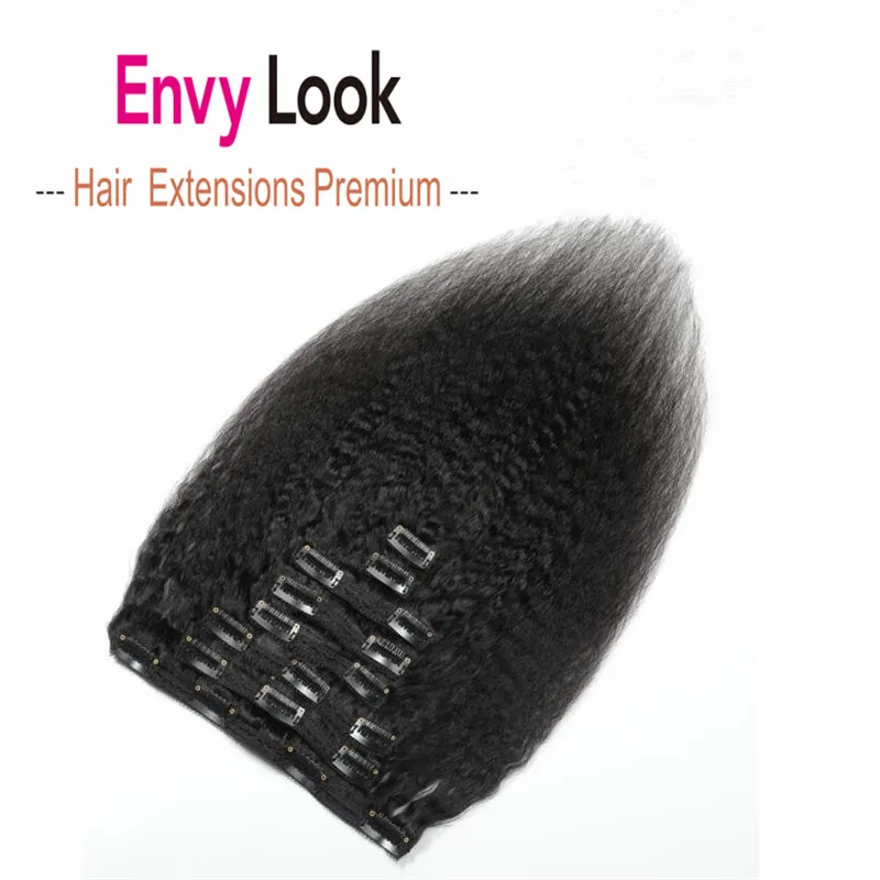 Натуральные Прямые бразильские волосы Envy Look 8 шт. 18 зажимов 120 г| |