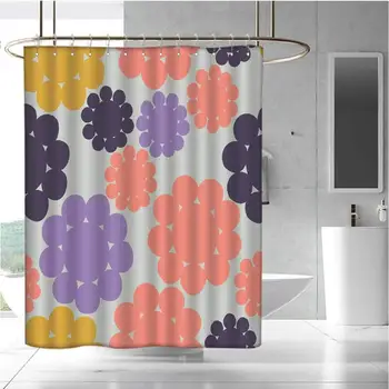 

Hotel Quality Polyester Shower Curtain Shower and Bathtub