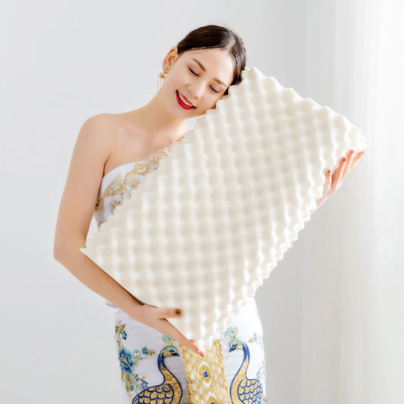

60x40cm Thailand Pure Natural Latex Pillow Cervical Vertebrae Health Care Orthopedic Massage Natural Latex Slow Rebound Pillow