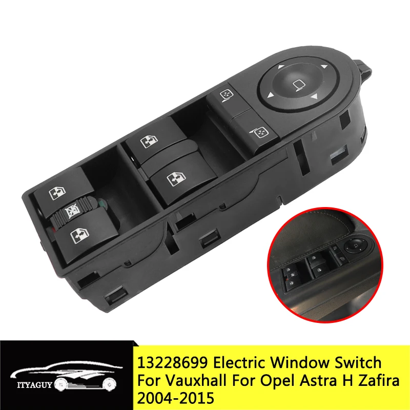 Etase Master Power Window Switch Control for Vauxhall Astra H Zafira