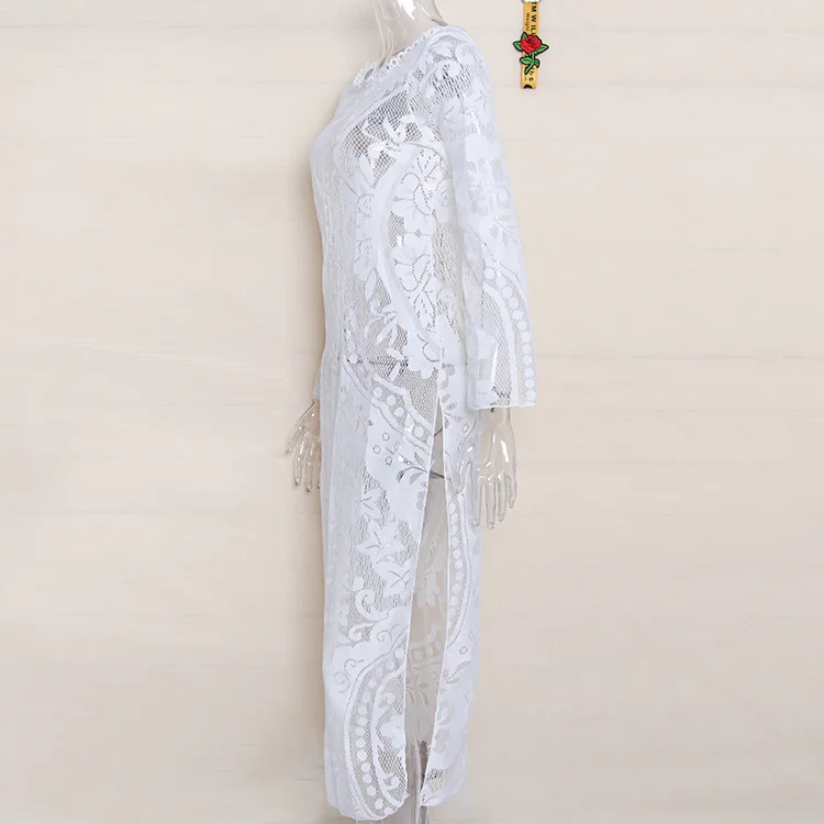 2020 One Piece Beachwear summer Cover Up Women Solid Beach dress ladies dress Sexy Suit Beach tunic