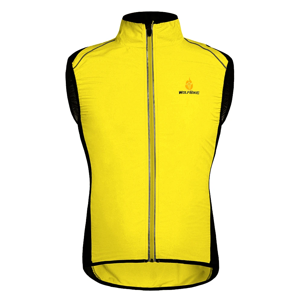 WOSAWE, куртки для велоспорта, ветрозащитные, для мужчин и женщин, для езды на велосипеде, водонепроницаемая одежда для велоспорта, с длинным рукавом, майки, без рукавов, жилет, ветровка - Цвет: BC230-Y
