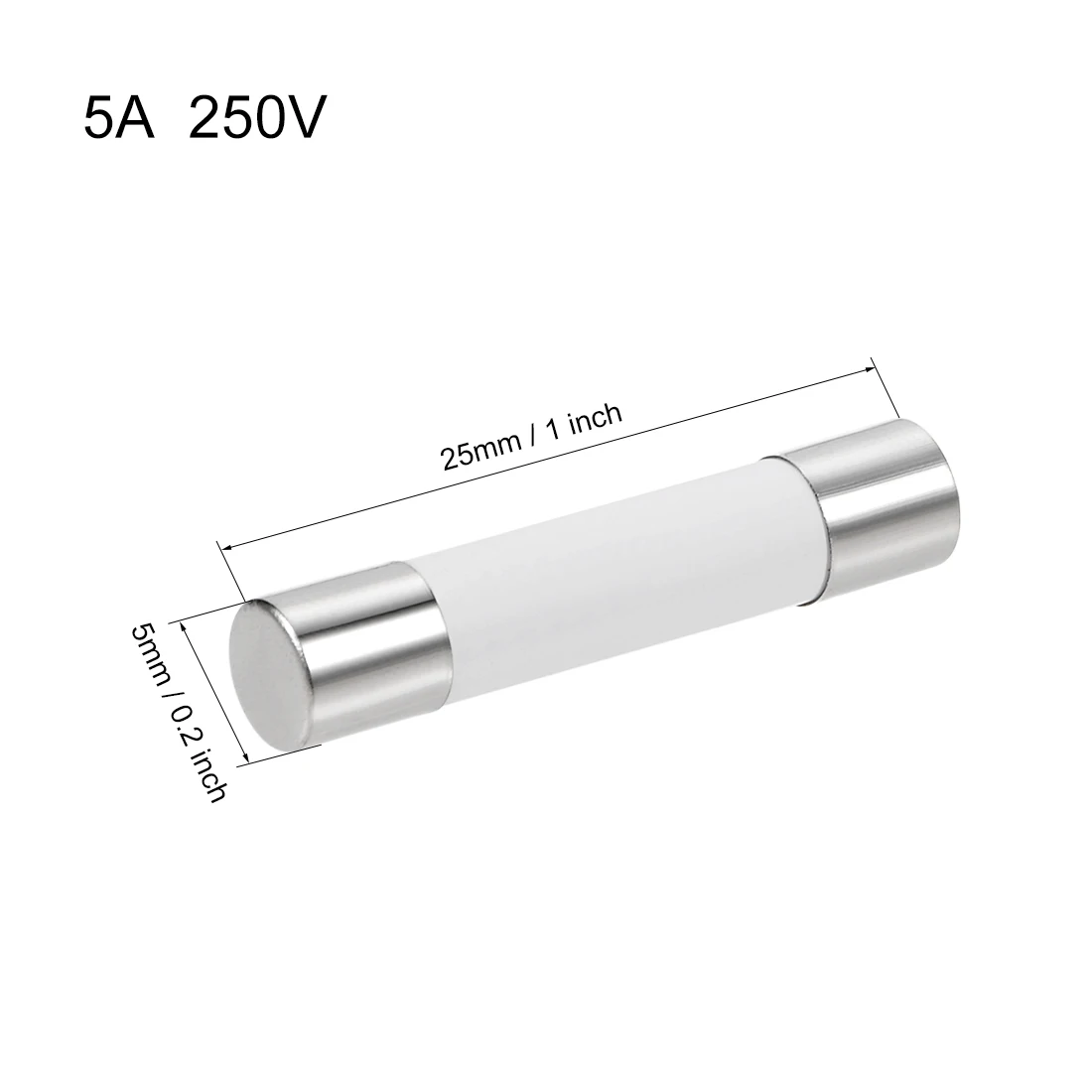 Uxcell автомобильный Картридж Предохранители 250V 5x25mm быстрая замена для автомобиля стерео аудио сигнализация усилитель керамический
