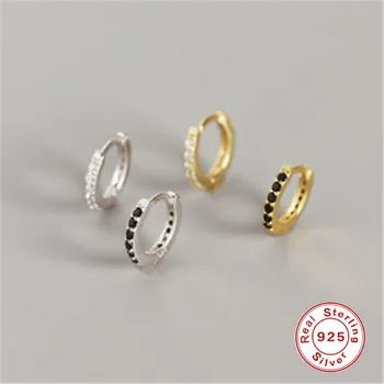 

ROXI Small Hoop Earrings Gold Filled Clear Cubic Zirconia Round Hoop Earrings for Women Jewelry 100% 925 Sterling Silver Earring