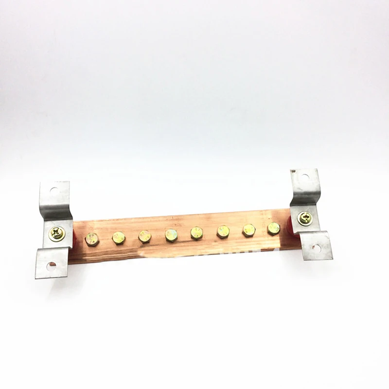4*40*300 Equipotential Busbar Room Tinned Copper Bar Grounding Busbar