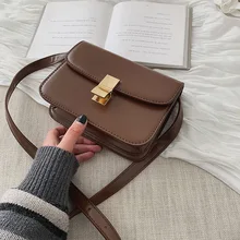 Сумки через плечо из искусственной кожи для женщин маленькая сумка через плечо специальный замок дизайн роскошные сумки