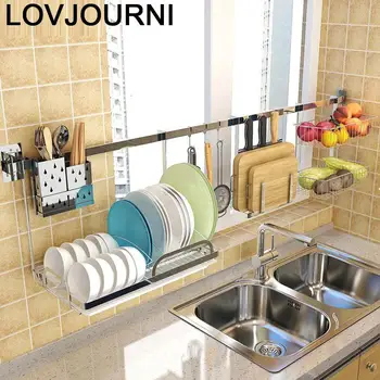 

Rangement Organization Dish Drainer Organizador Cocina Stainless Steel Cozinha Cuisine Accessories Kitchen Storage Rack Holder