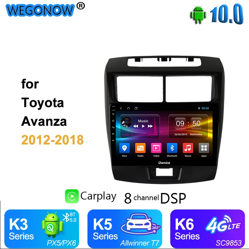Ownice 4G 64G Восьмиядерный Android 10 DSP SPDIF автомобильный DVD GPS навигатор автомобильное