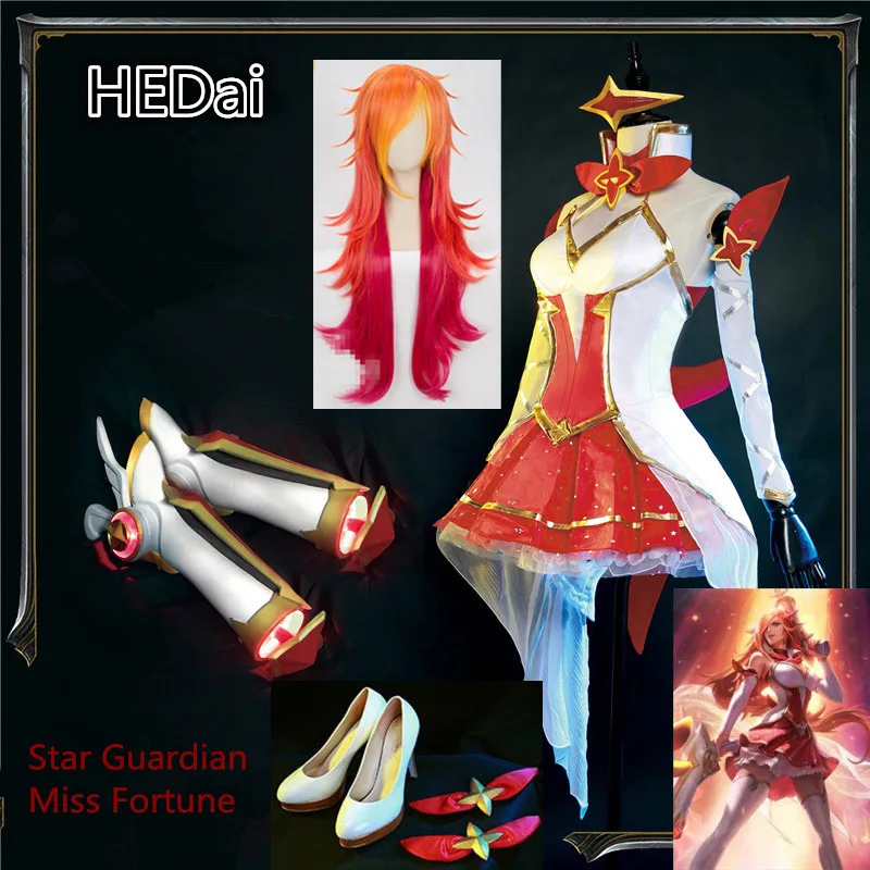 Горячая LOL звезда Magic Girl Мисс Фортуны женский костюм для косплея сексуальное