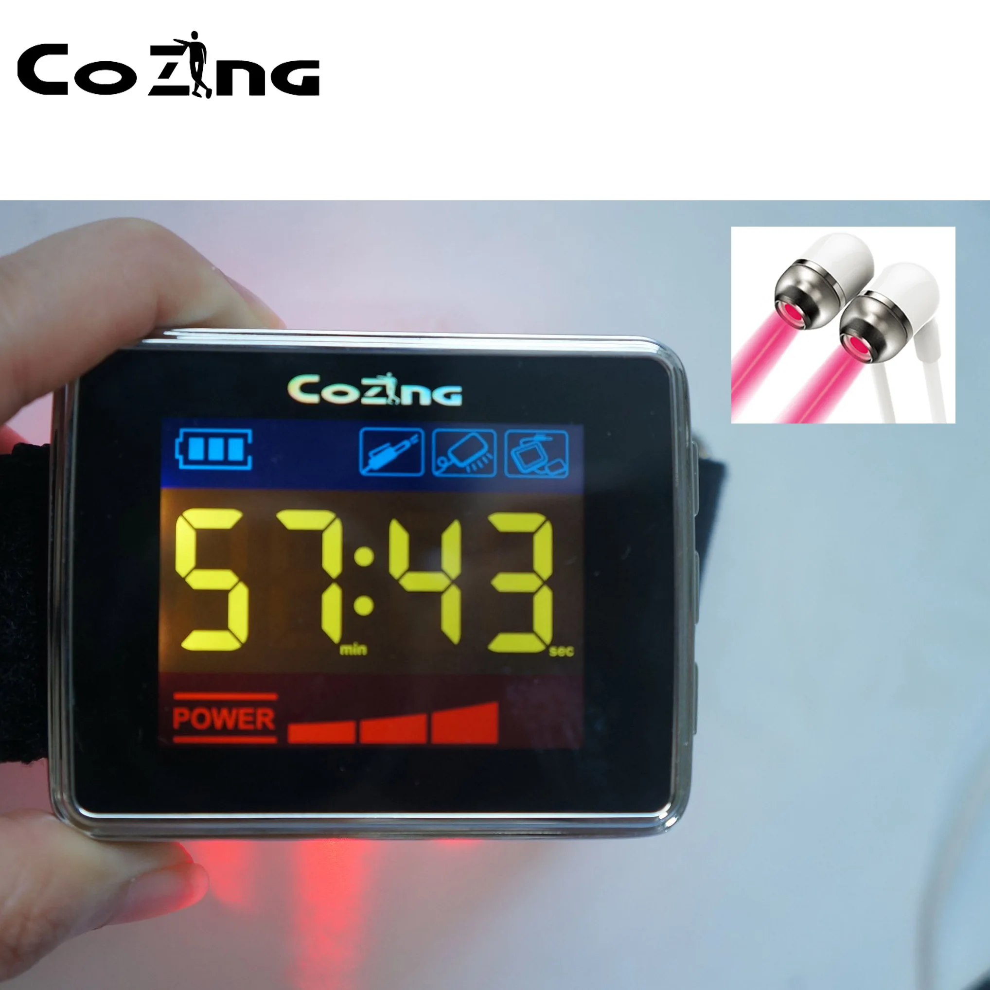 

Red LED Light Therapy Hypertension Diabetes Rhinitis Tinnitus Health Care Machine Ear Disease Treatment Cold Laser Therapy Devi