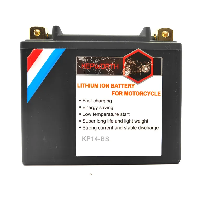 Motorcycle lithium phosphate battery KP14-BS Starter LiFePO4 CCA 520A 12V 10Ah Replace ETX14-BS YTX14 YTX14-BS