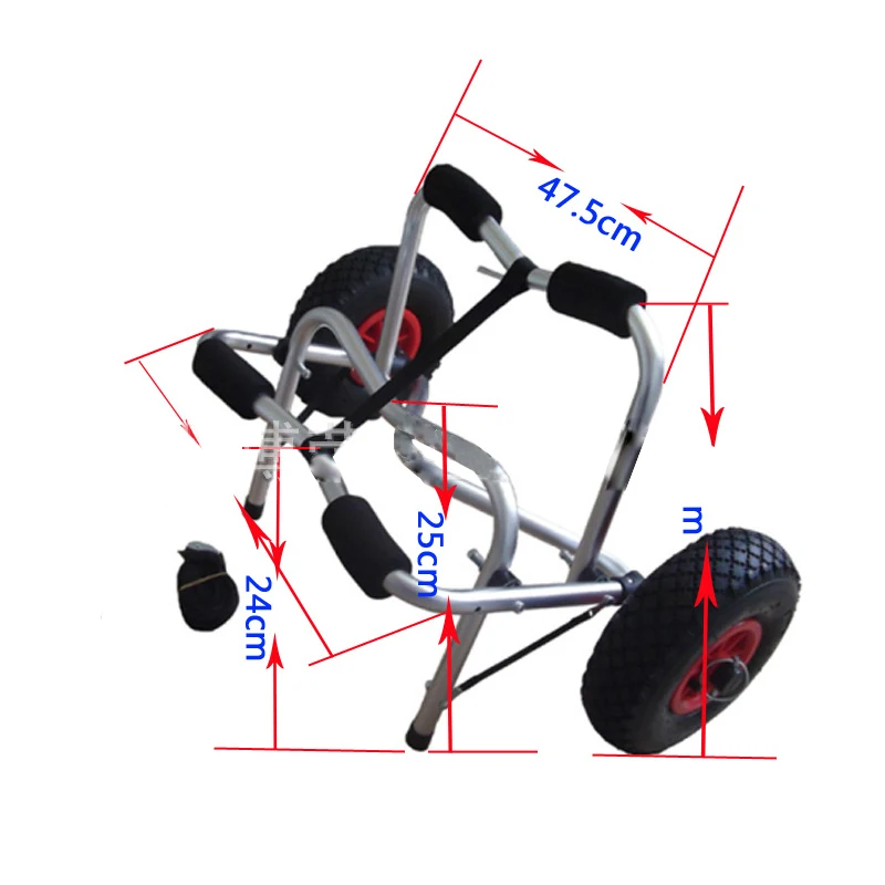 Переносная складная тележка каяк переносная тележка со съемными колесами и алюминиевой резины универсальная ручная тележка для каноэ