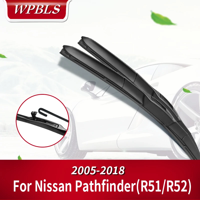 Щетки стеклоочистителя WPBLS для Nissan Pathfinder Fit Hook Arms 2005 2006 2007 2008 2009 2010 2011 2012 2013 2014 2016 2015