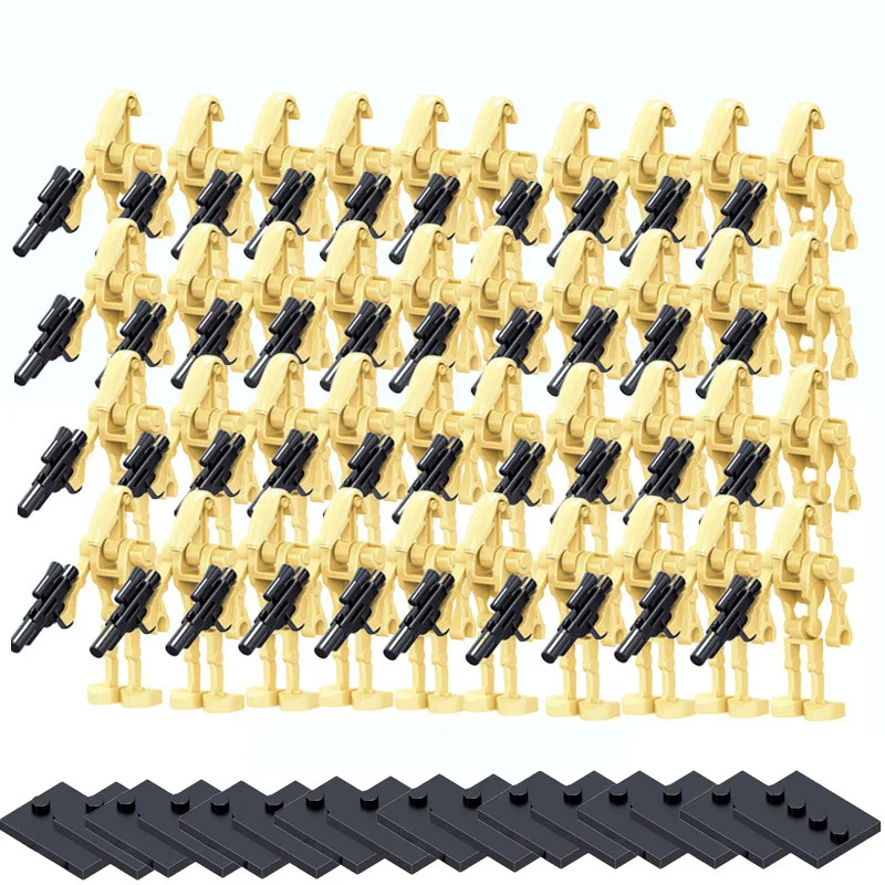 100 Pcs/lot Star Wars bataille droïde Combat Robot Starwars briques ensemble modèle blocs de construction modèle pour enfants cadeau jouets Br (lot de 100)